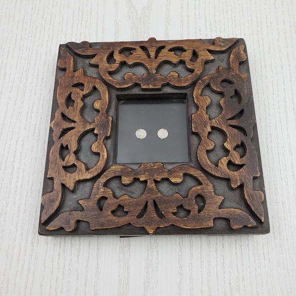 Unbranded Other - Solid Wood Picture Frame Square Accent Small Brown